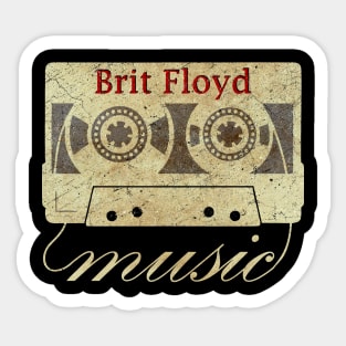 ElaCuteOfficeGirl, cassette tape Brit Floyd vintage Sticker